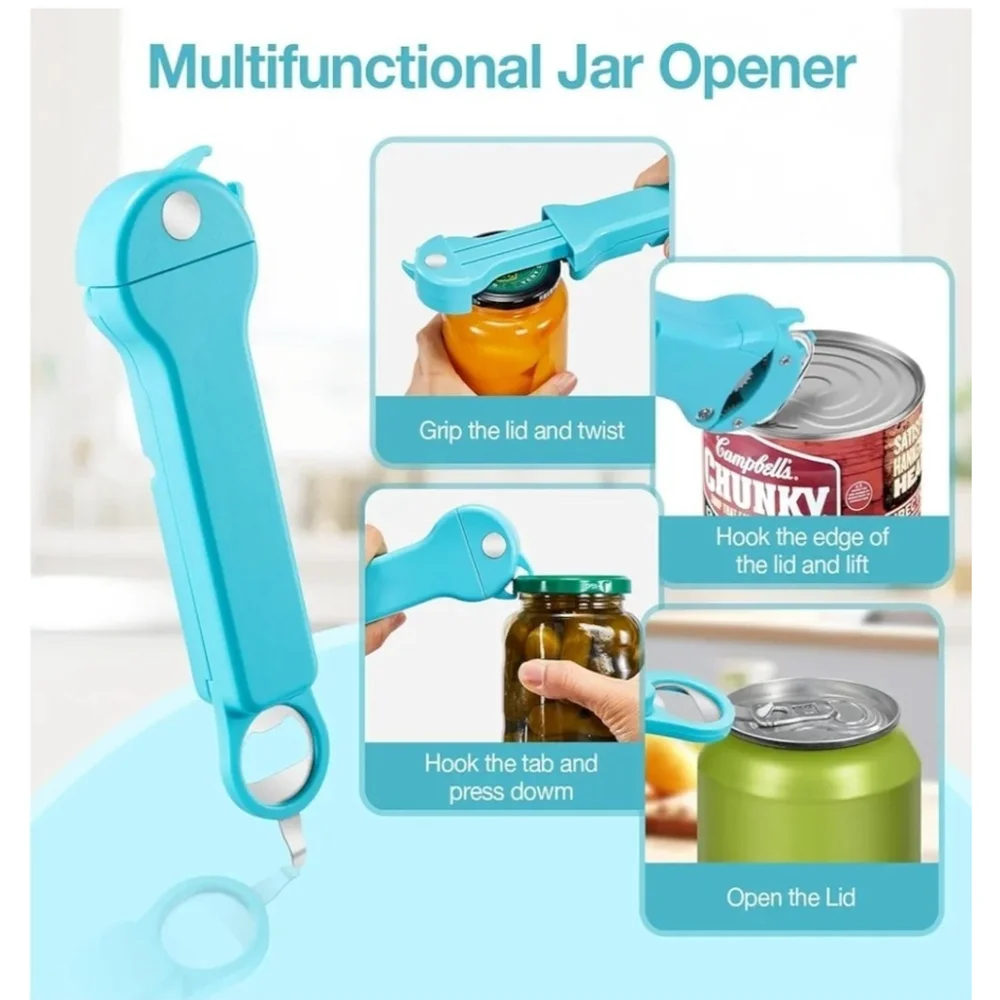 Jar Opener Bottle Opener and Lid Opener for Seniors with Arthritis, Weak Hands